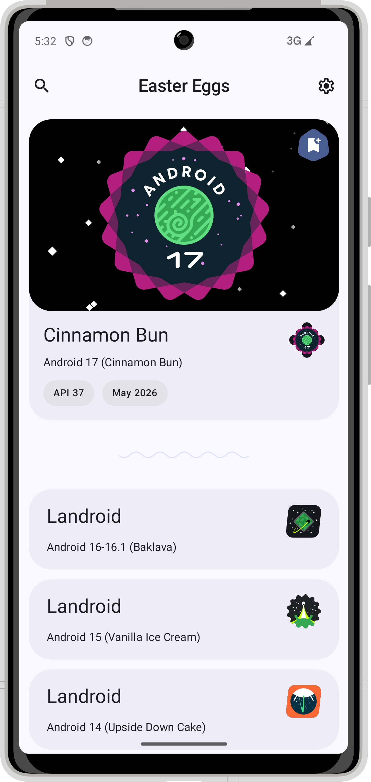 Screenshot of Easter Eggs