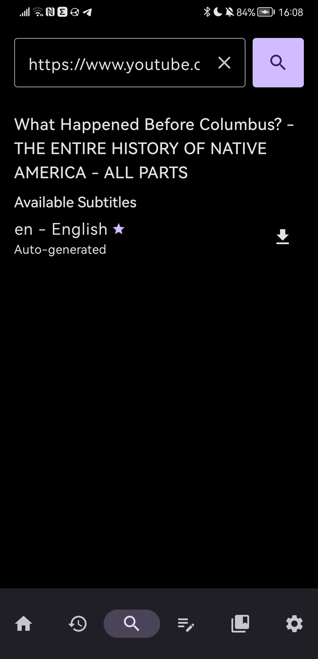 Screenshot of YtReader