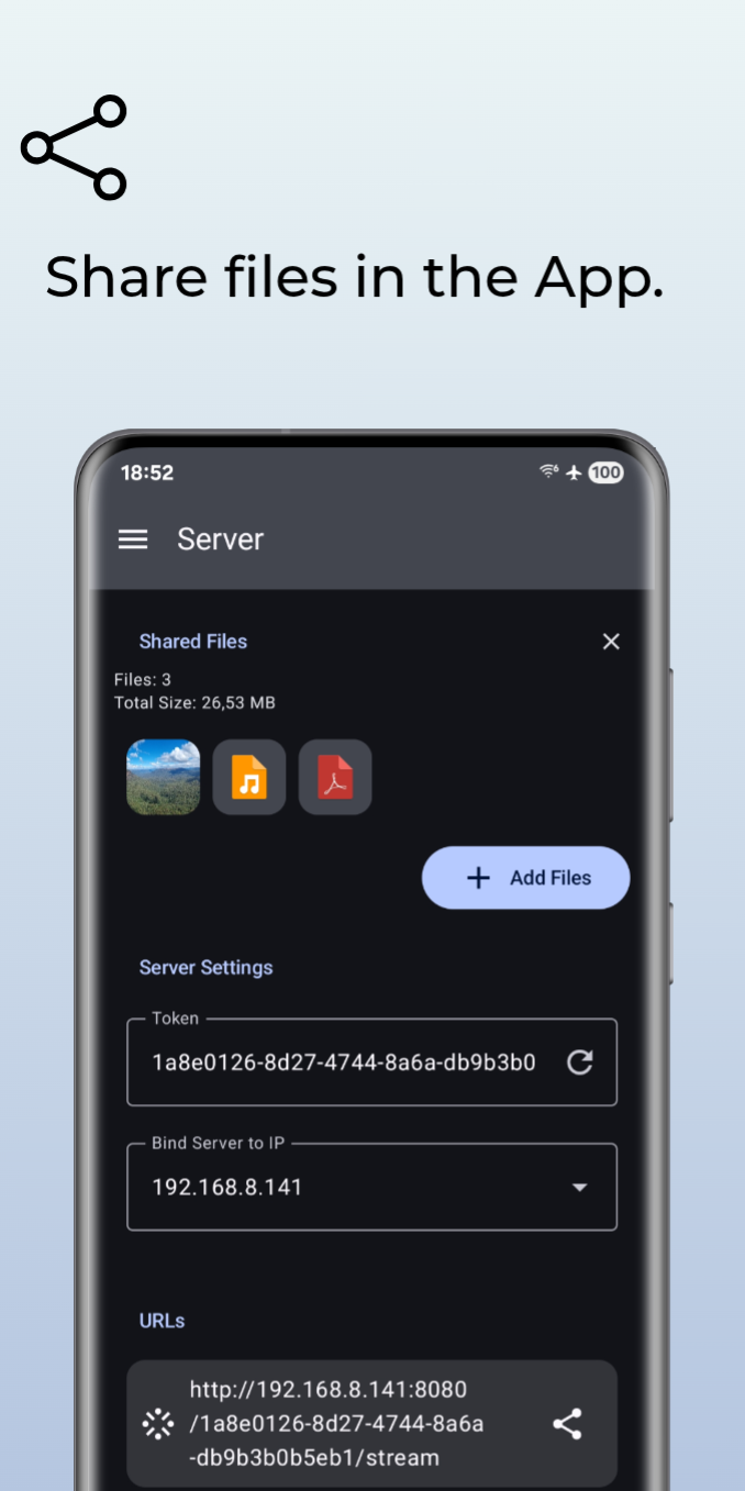 Screenshot of LocalShare