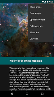 Screenshot of Hubble