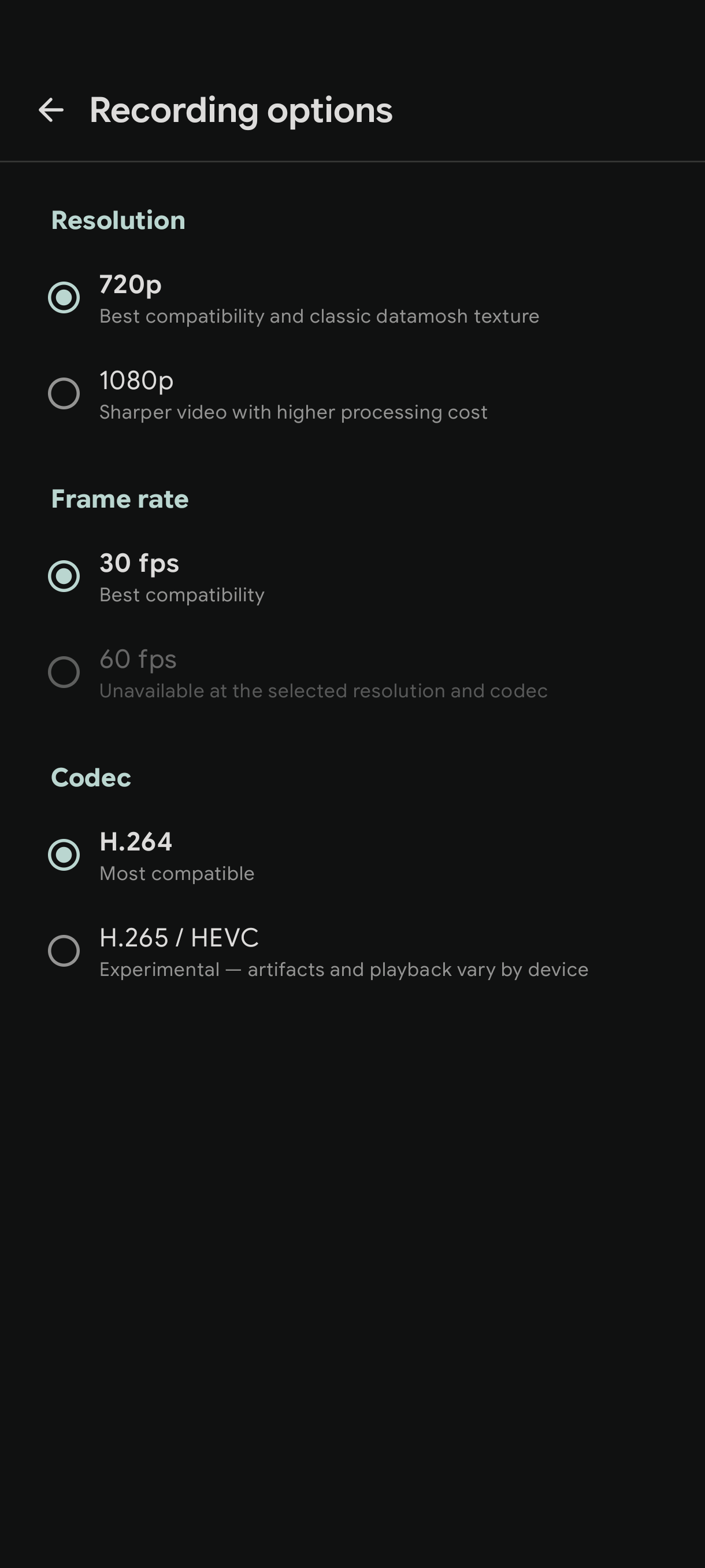 Screenshot of Datamosh