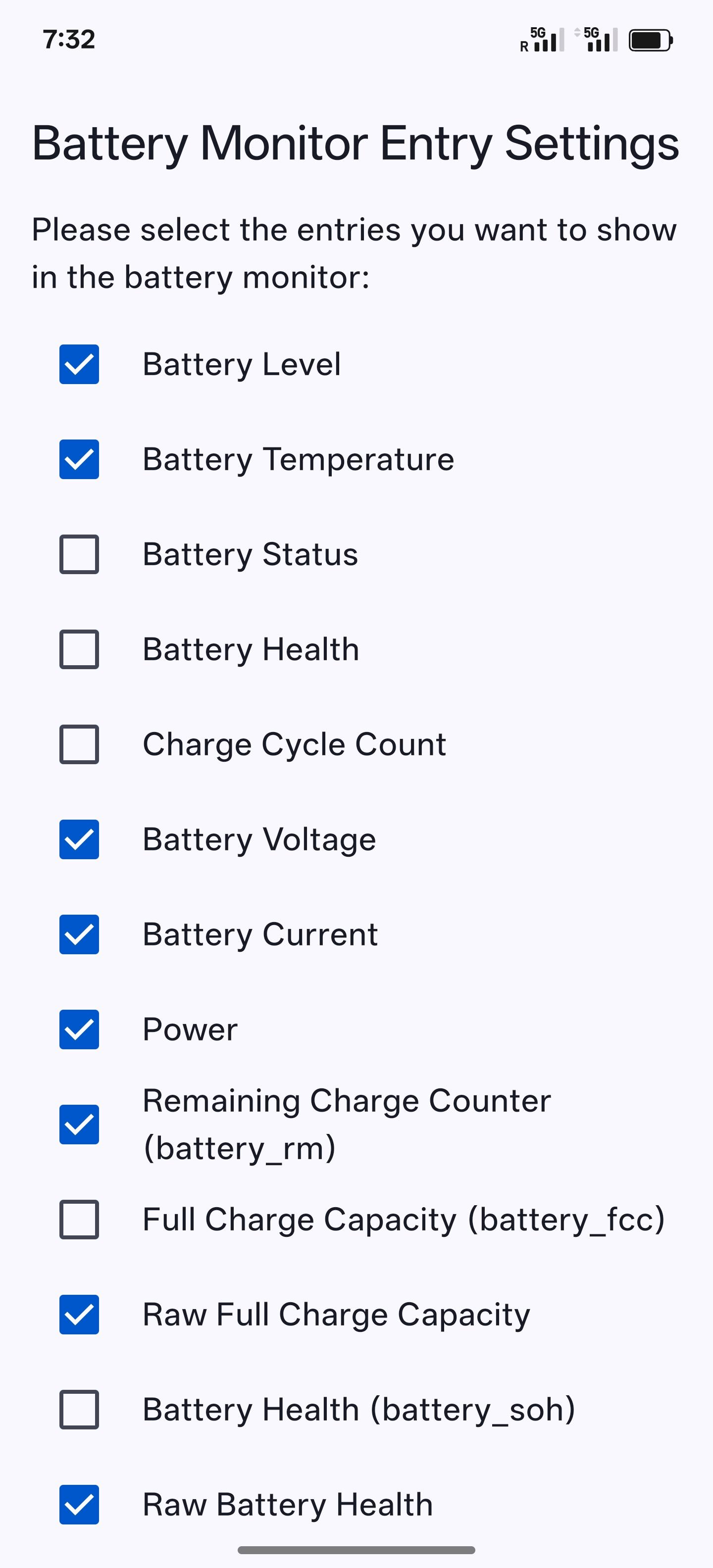 Screenshot of Plus Plus Battery