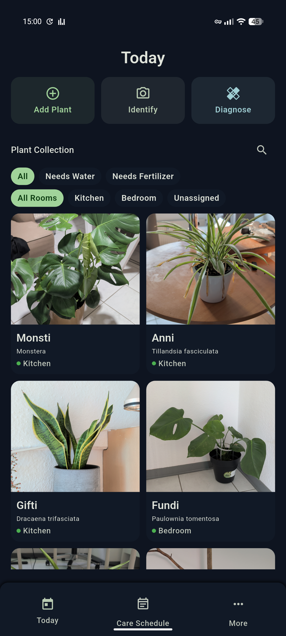 Screenshot of OpenPlants