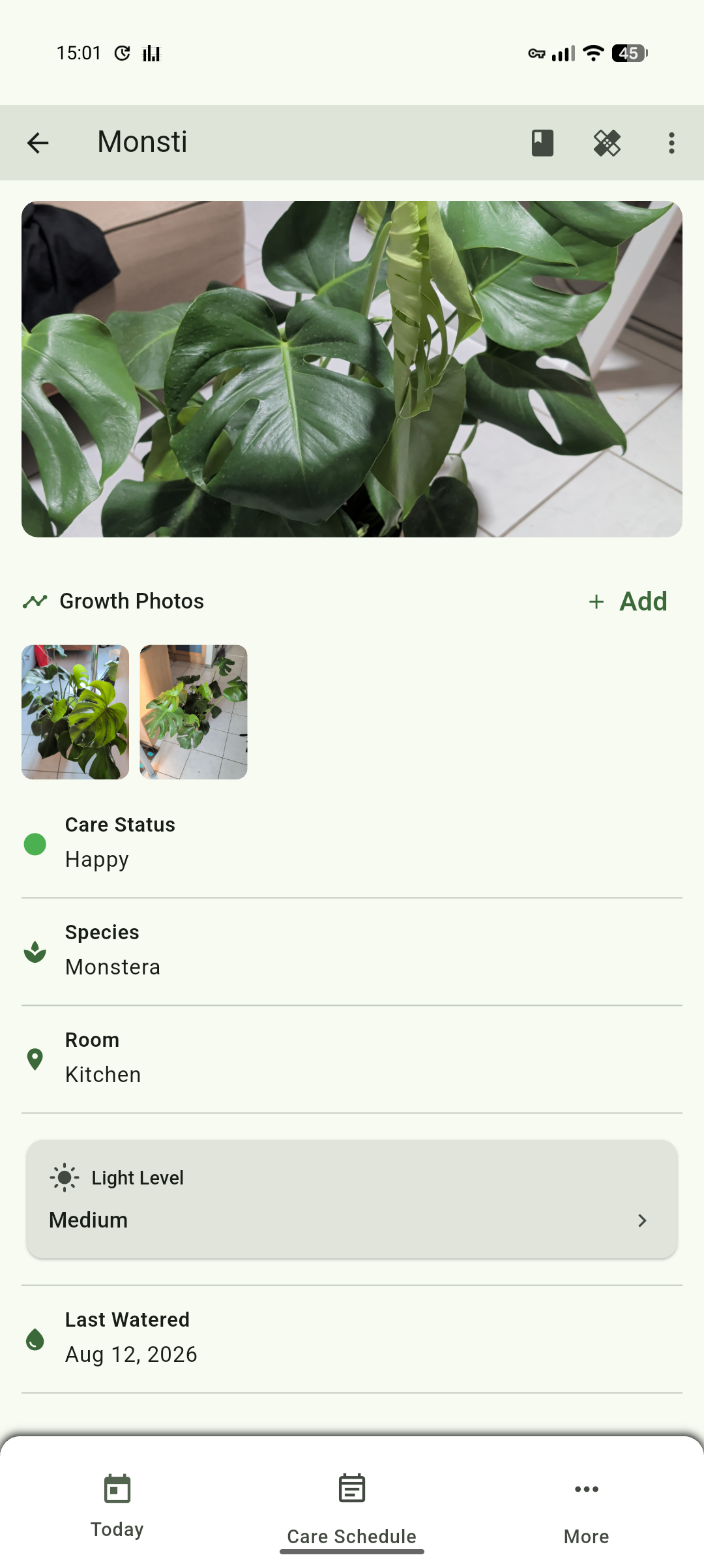 Screenshot of OpenPlants