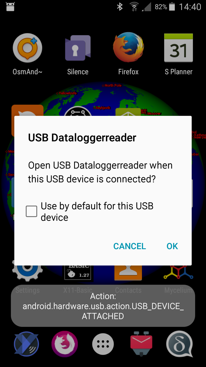 Screenshot of USB-Dataloggerreader