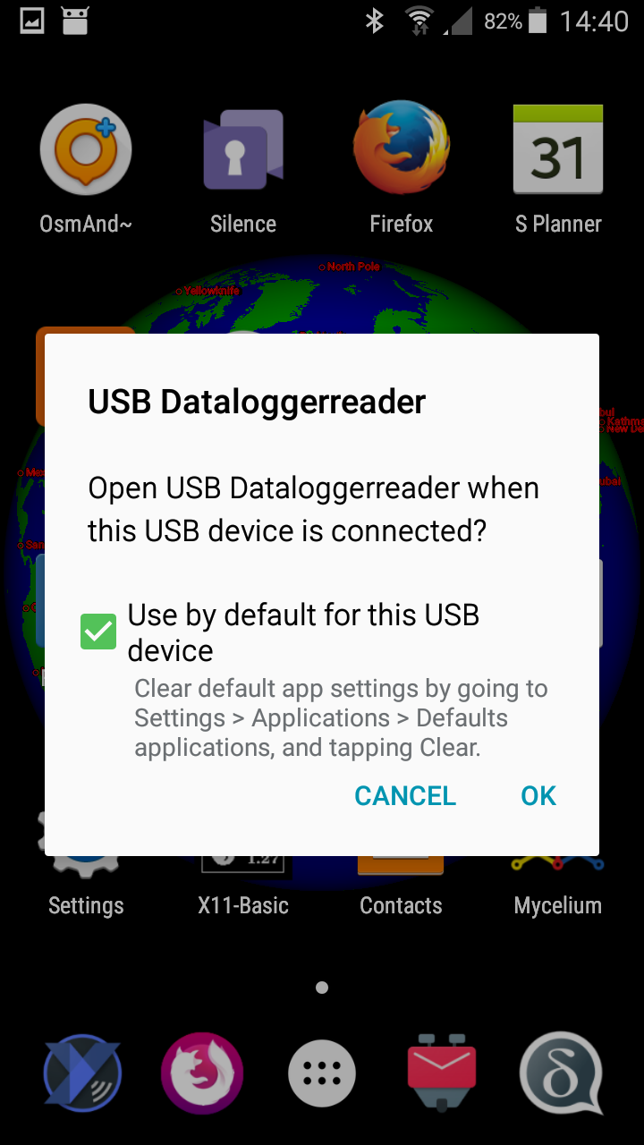 Screenshot of USB-Dataloggerreader