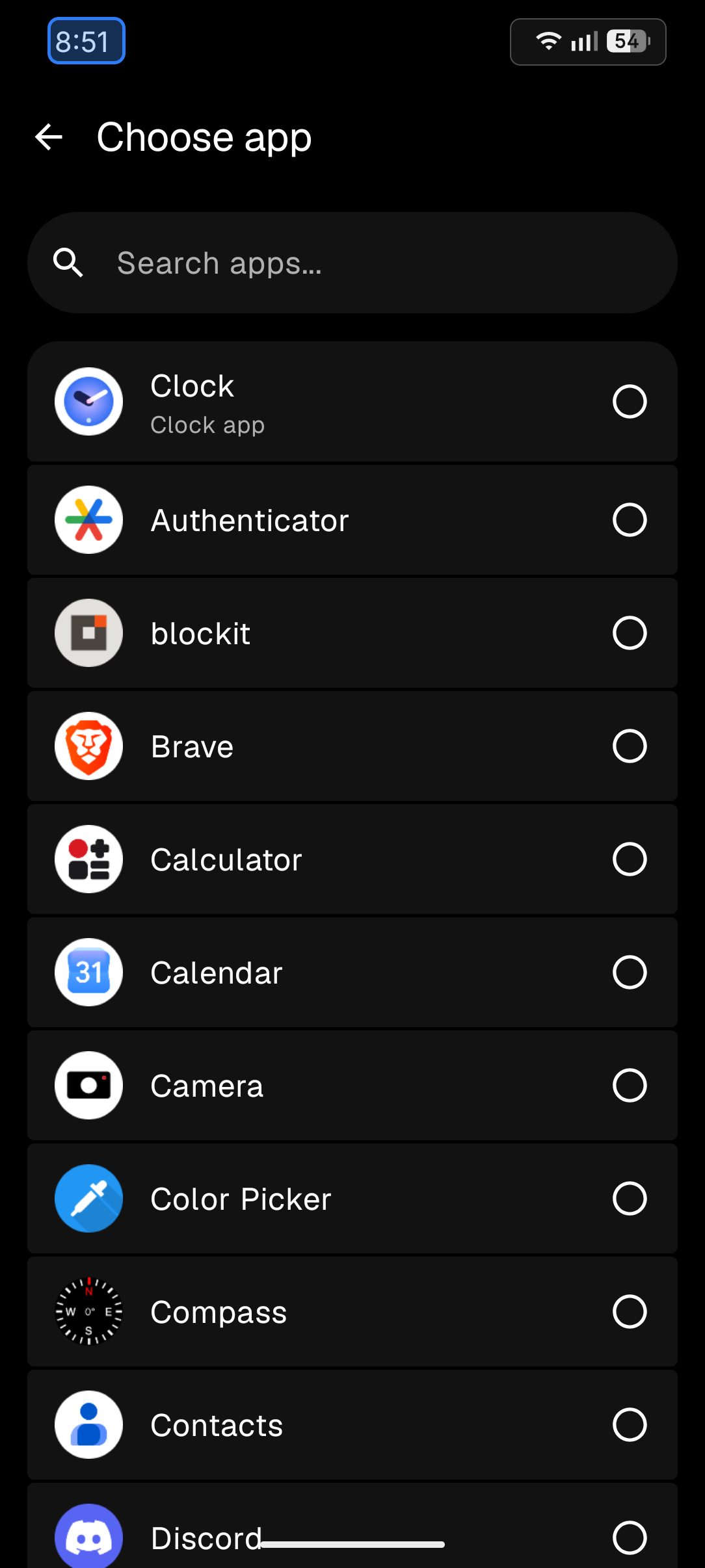Screenshot of Tapbar