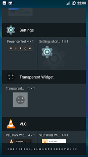 Screenshot of Transparent Widget