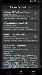 Screenshot of PodListen