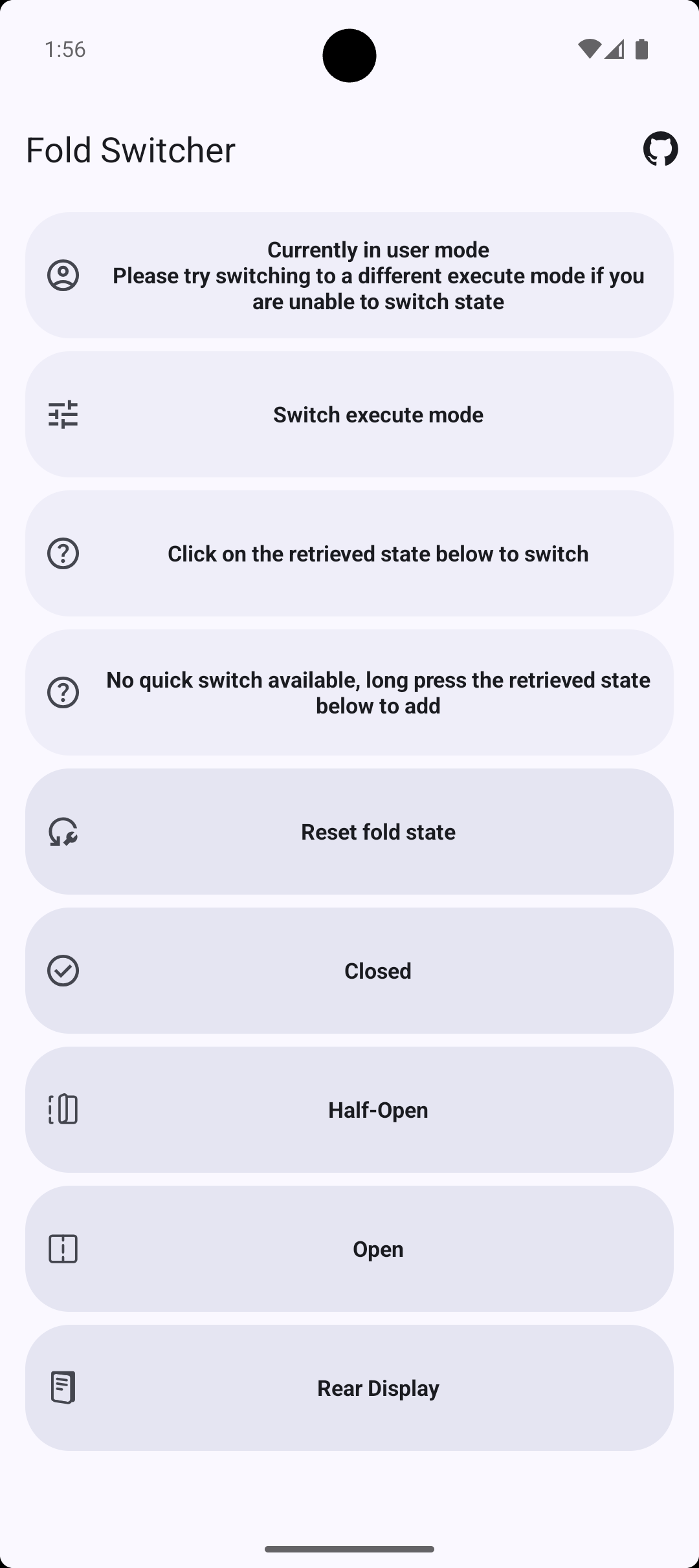 Screenshot of Fold Switcher