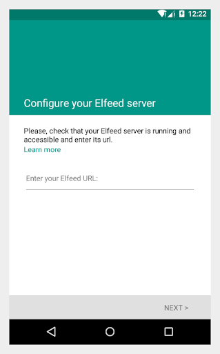 Screenshot of Elfeed Mobile