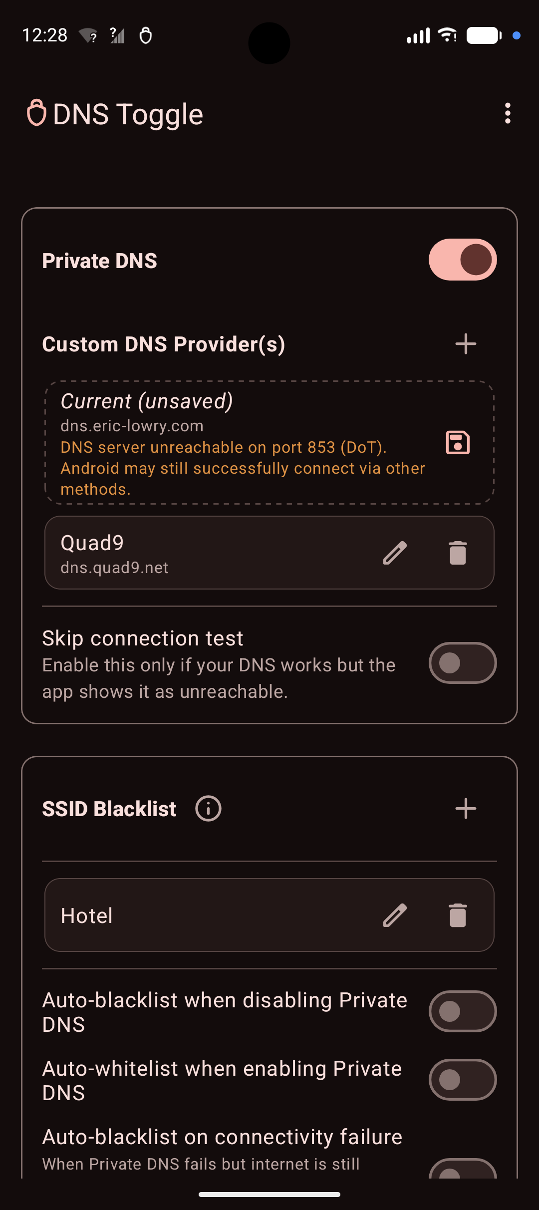 Screenshot of DNS Toggle