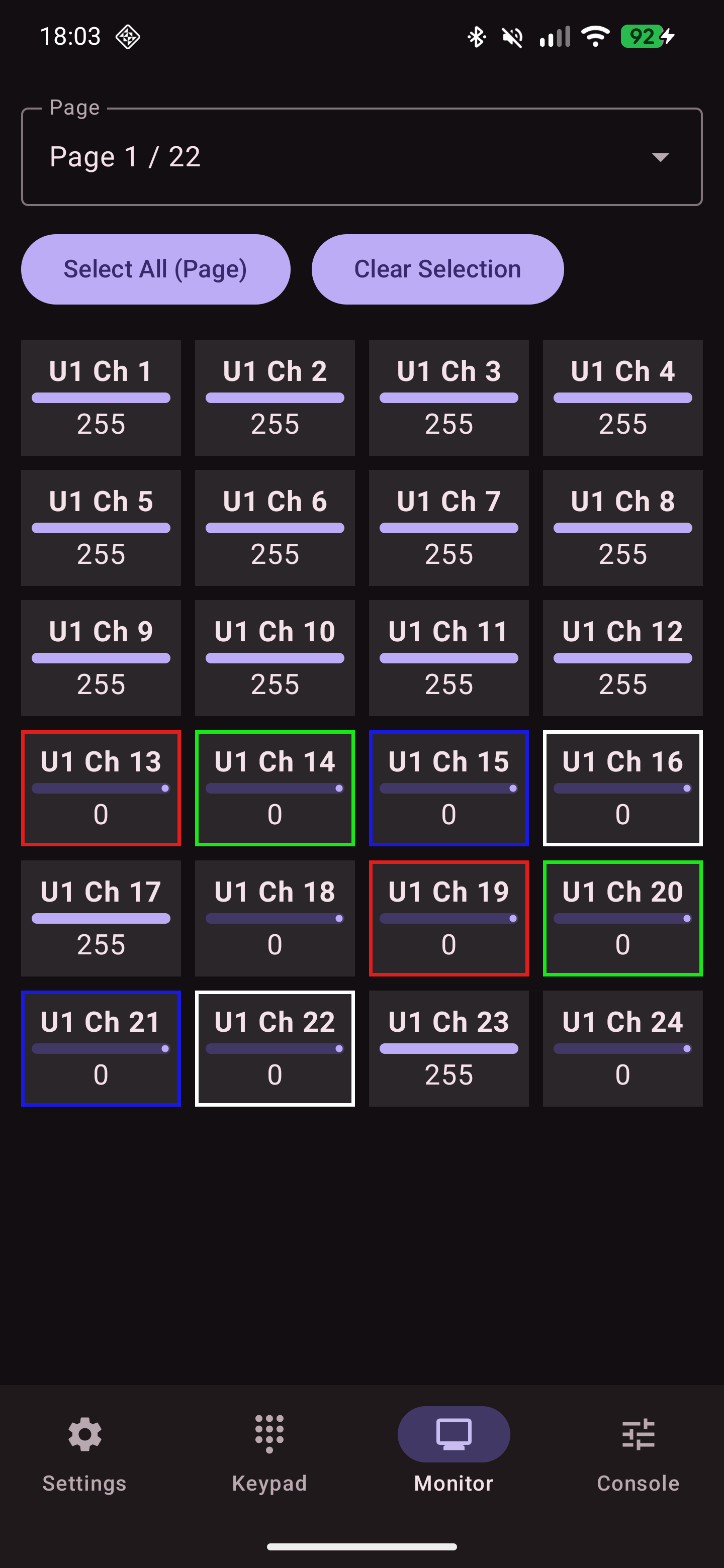 Screenshot of Controller for QLC+