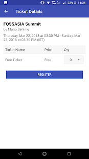 Screenshot of Eventyay Attendee App