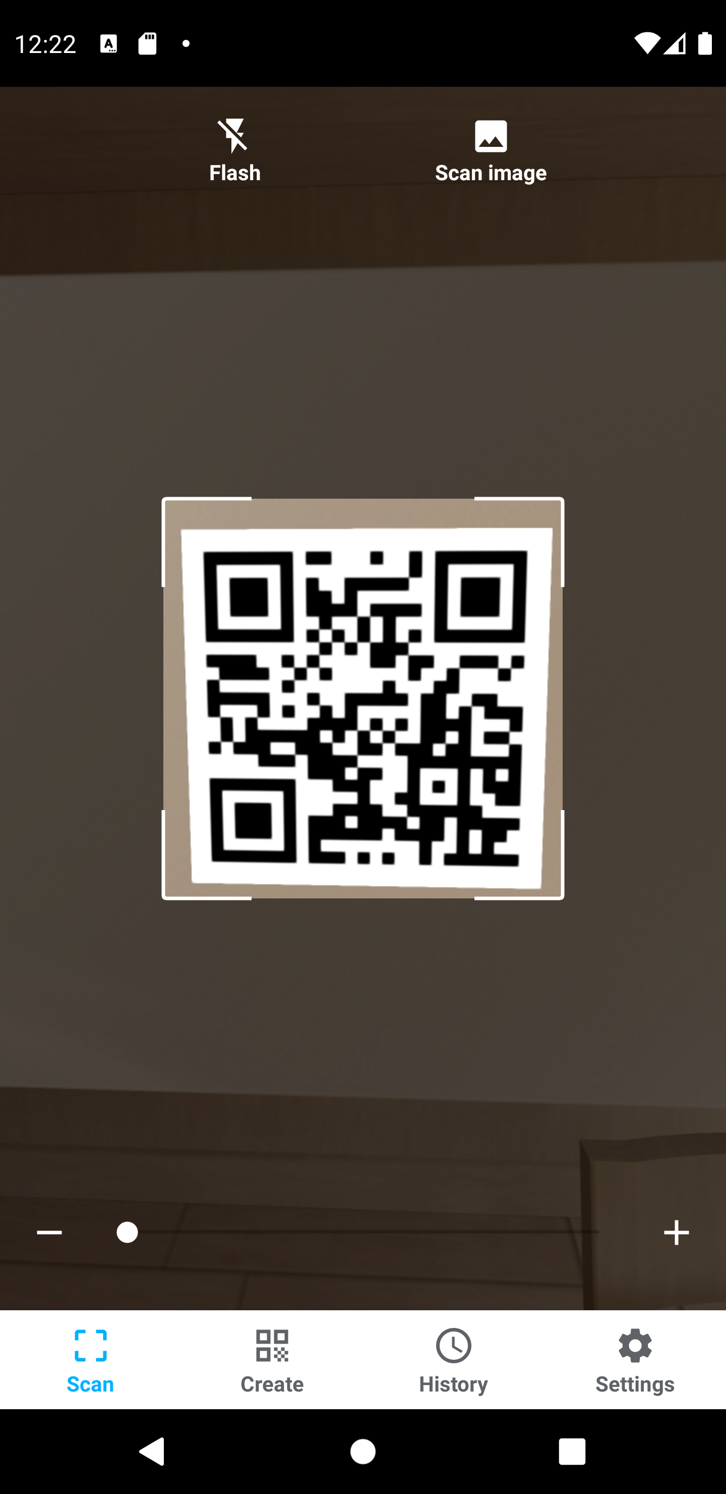 Screenshot of QR & Barcode Scanner