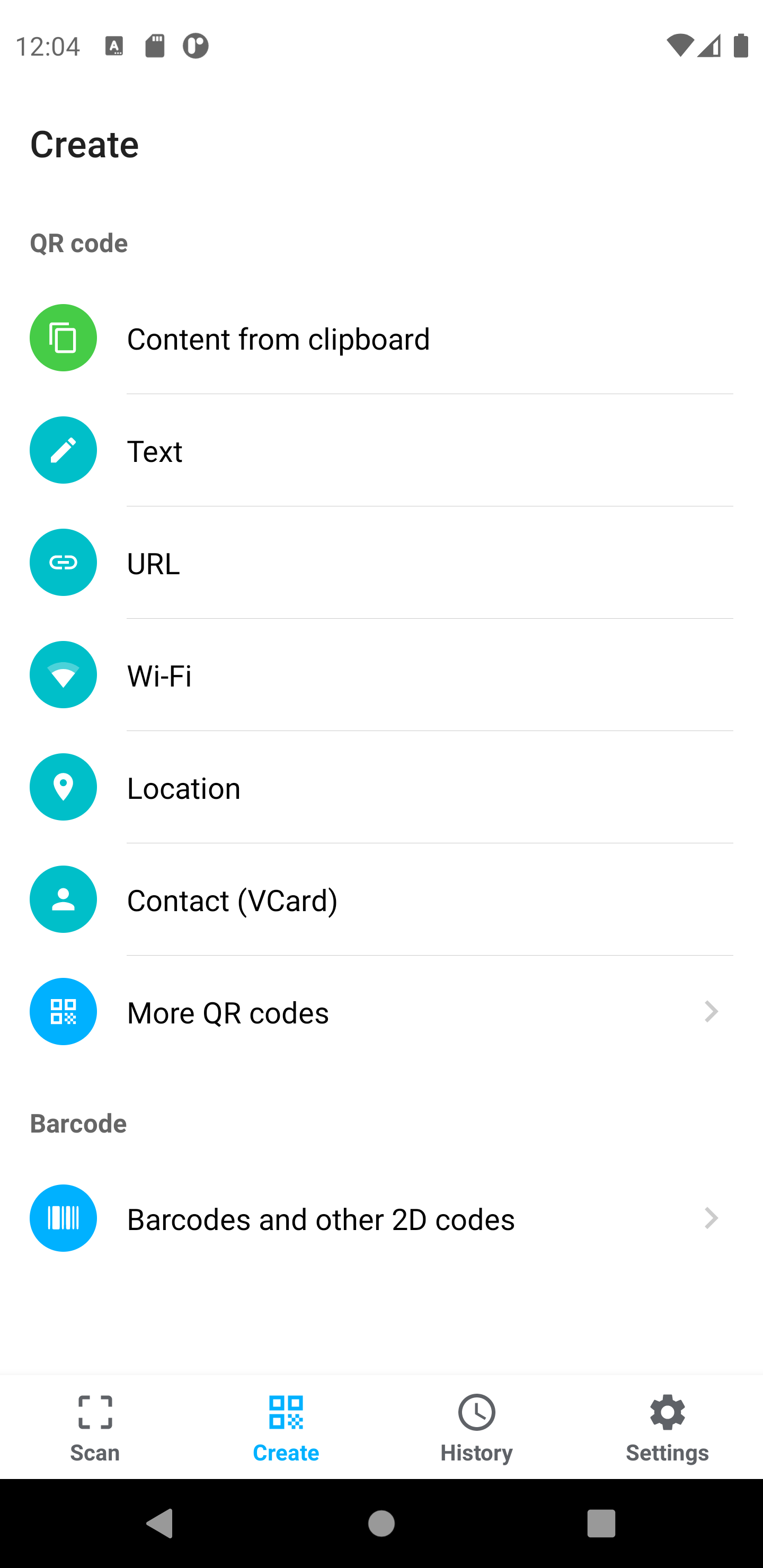 Screenshot of QR & Barcode Scanner