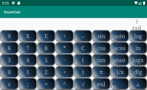 Screenshot of DozenCalc