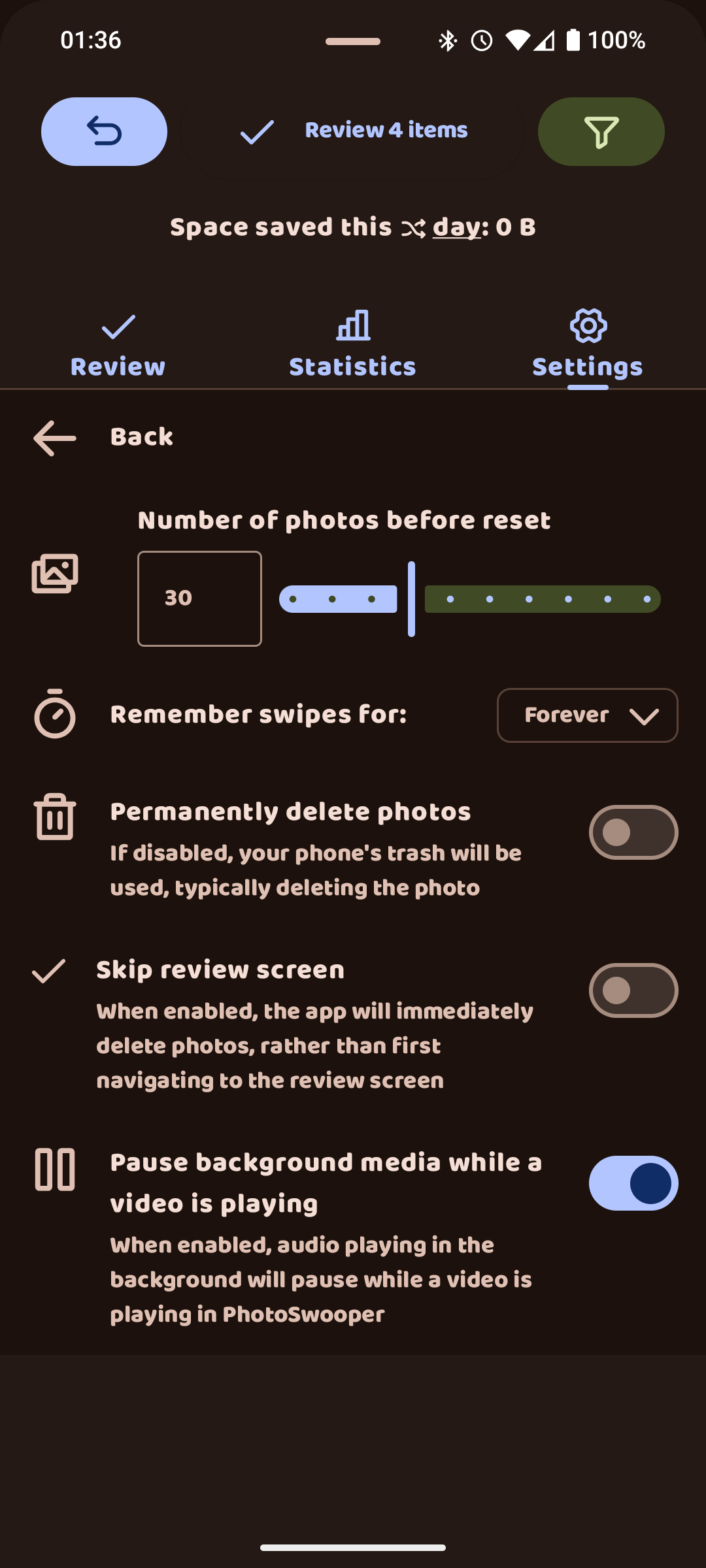 Screenshot of PhotoSwooper
