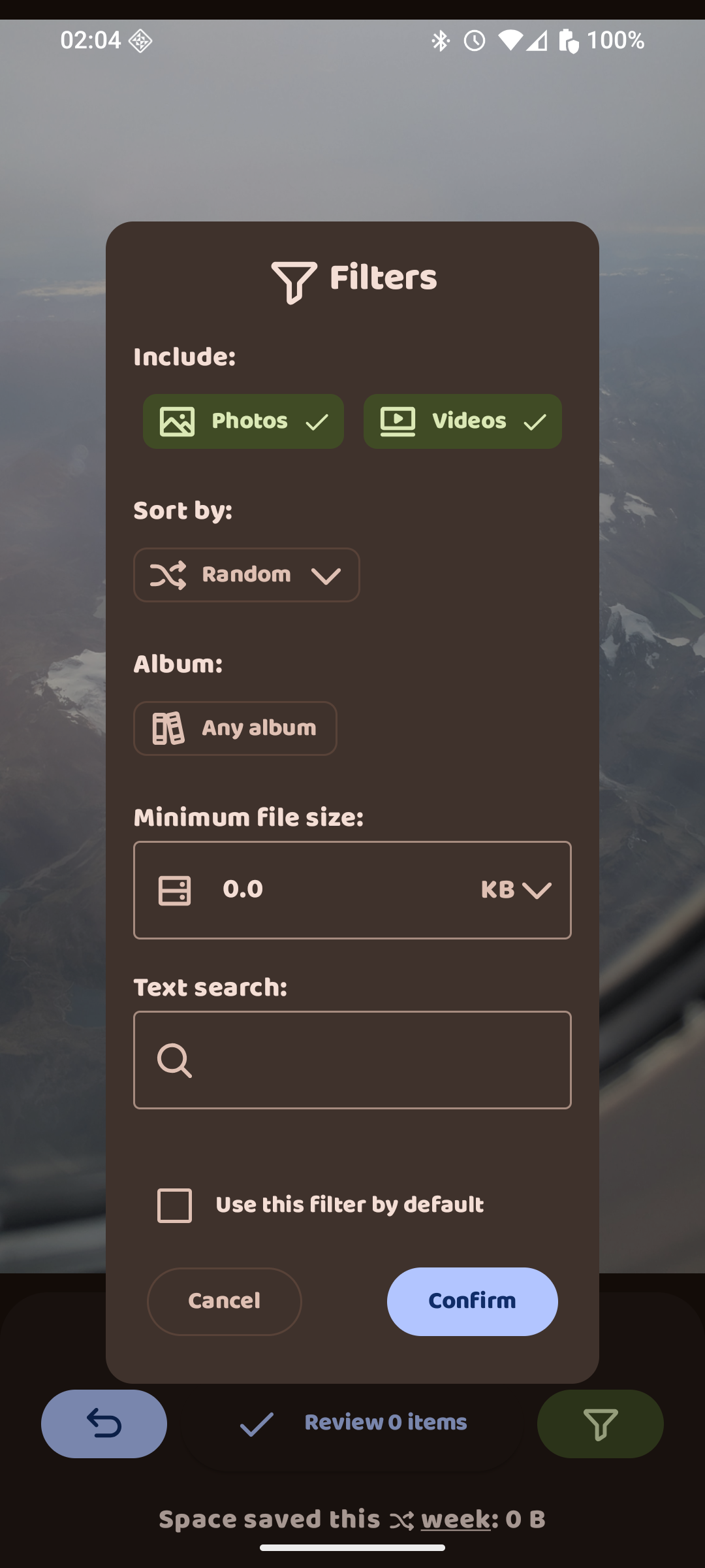Screenshot of PhotoSwooper