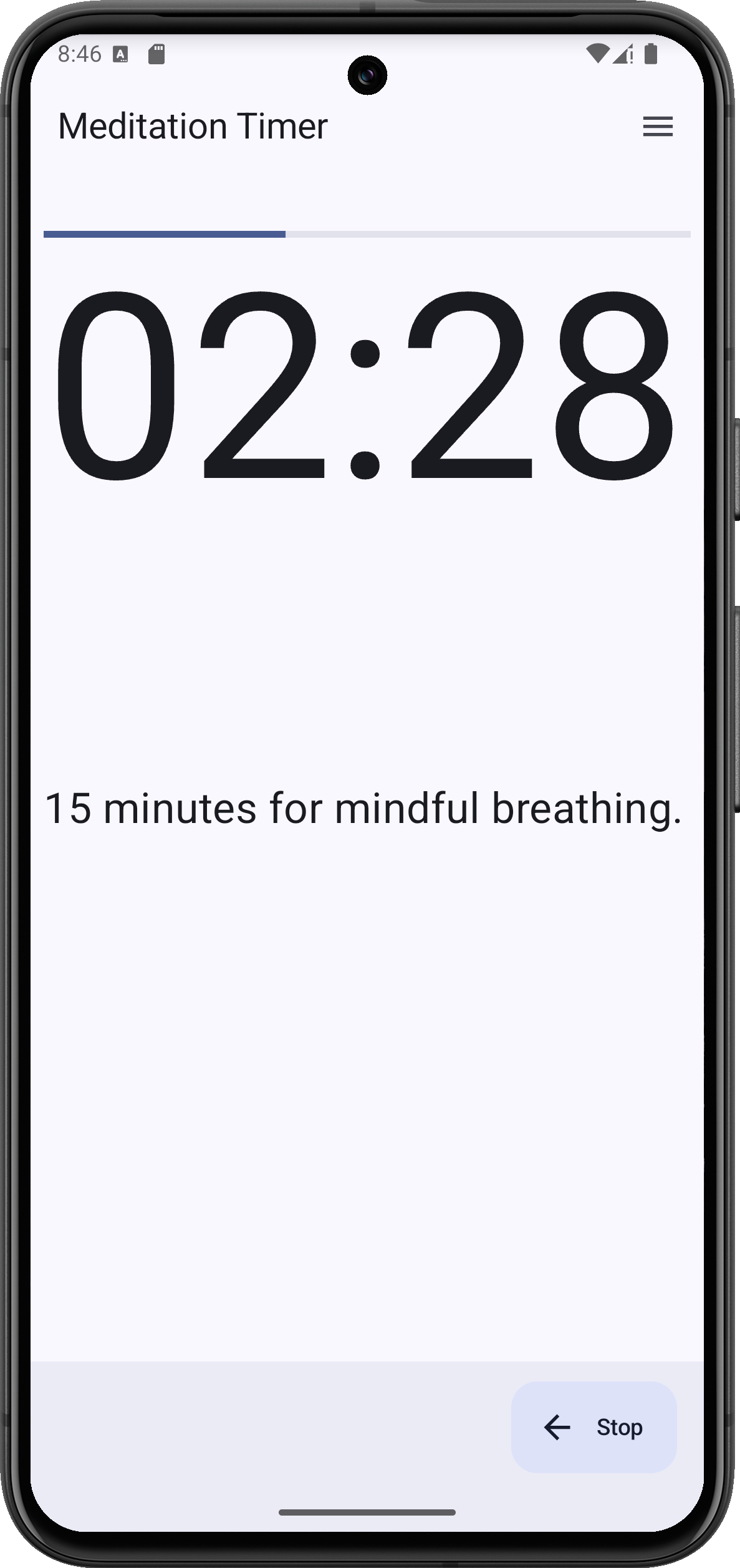 Screenshot of Meditation Timer