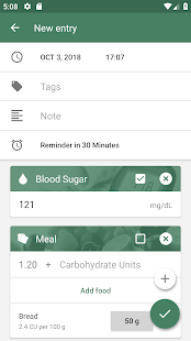 Screenshot of Diaguard: Diabetes Diary