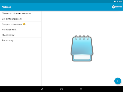 Screenshot of Notepad