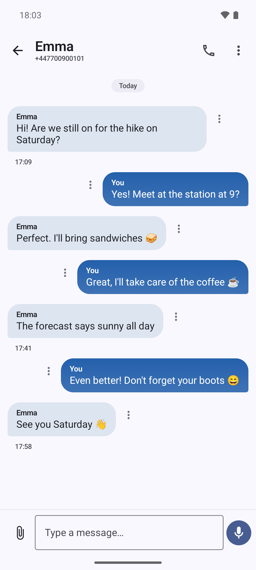 Screenshot of SMS Tech