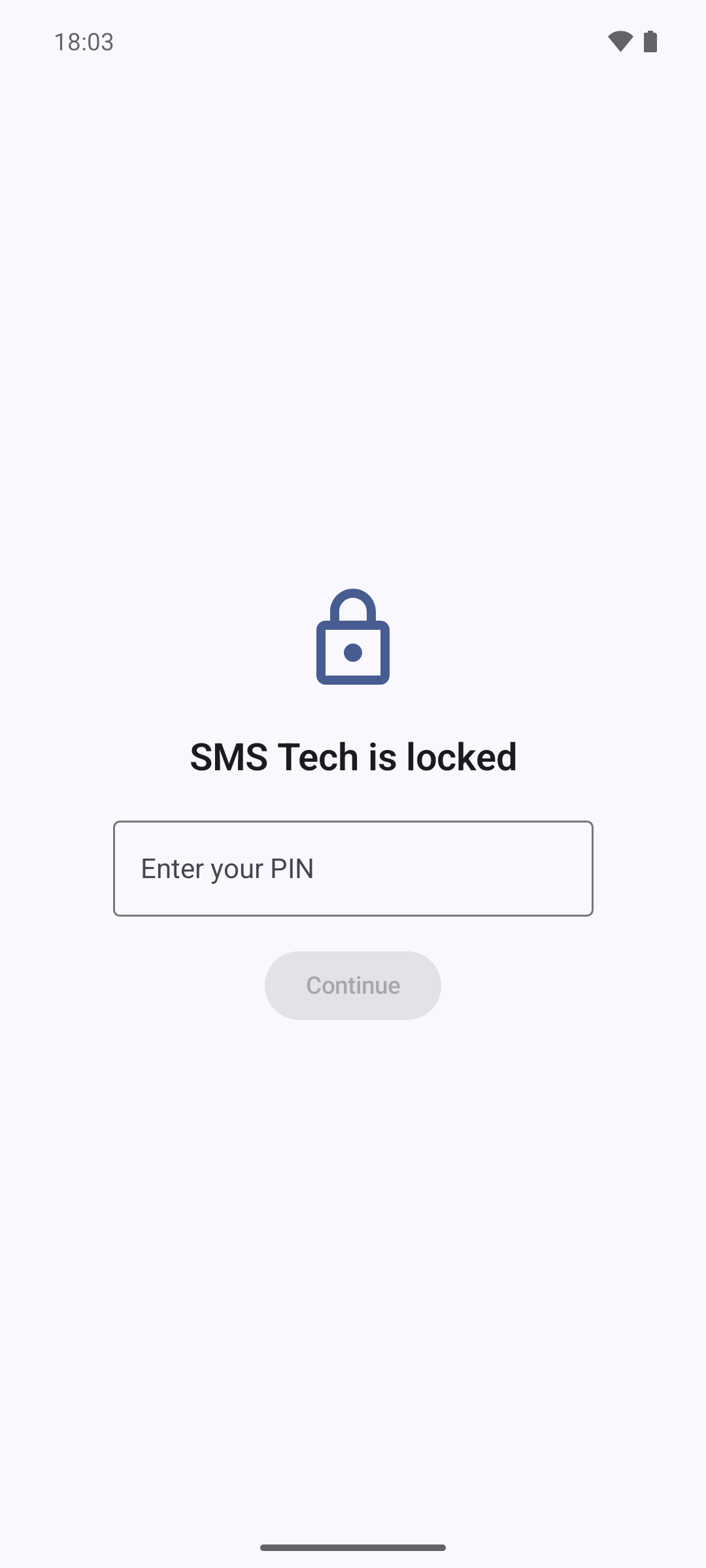 Screenshot of SMS Tech