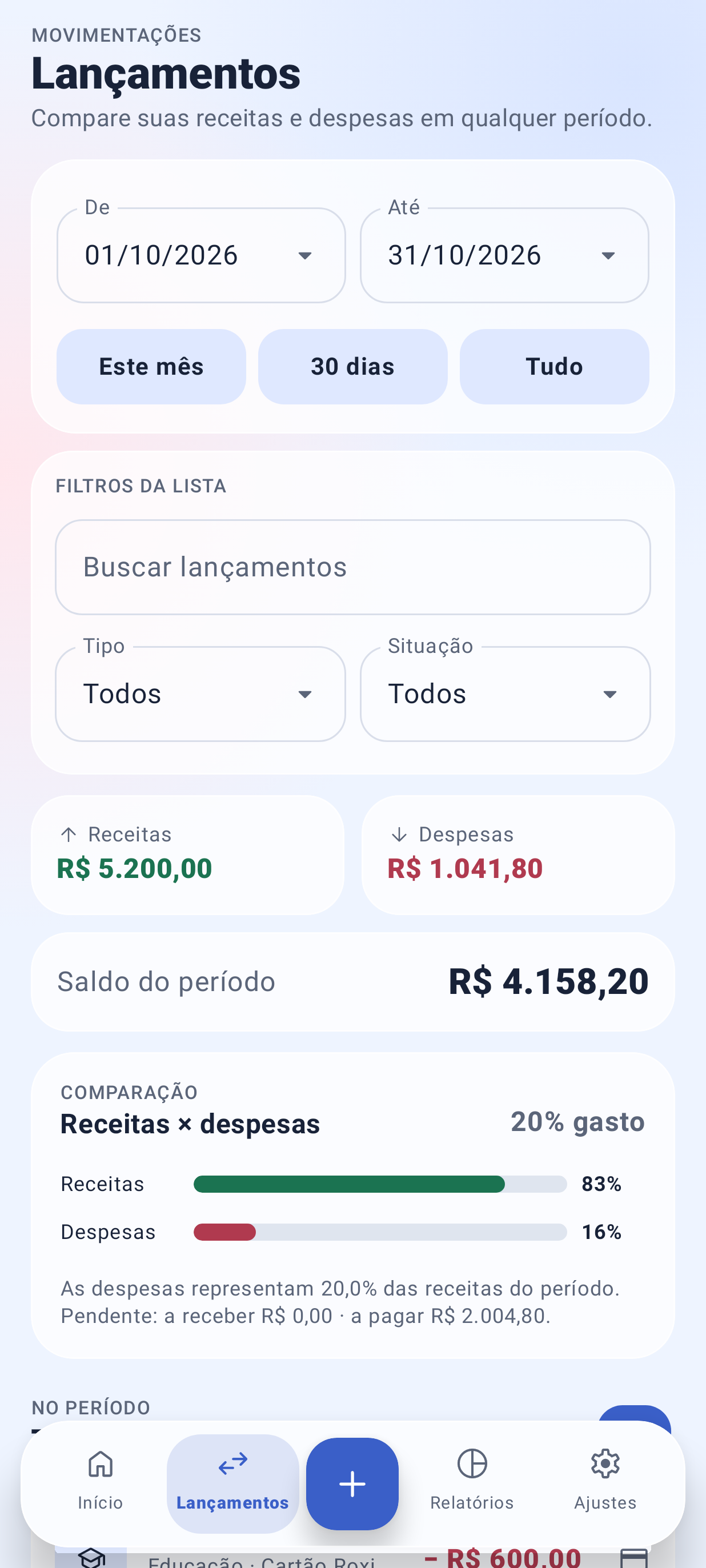 Screenshot of Finan+