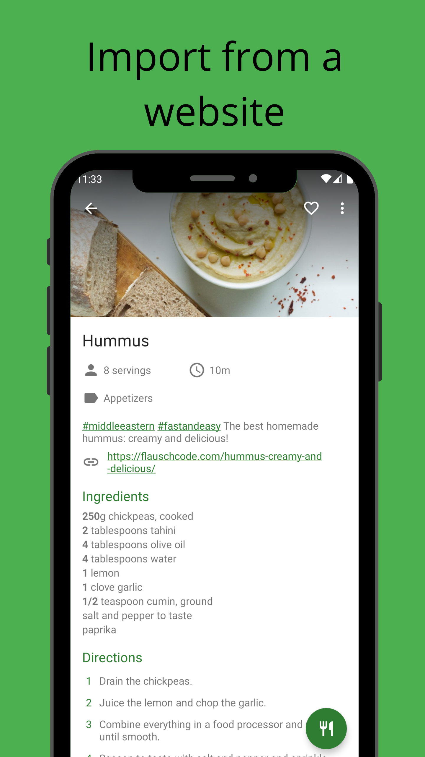 Screenshot of Broccoli: The Green Recipe App