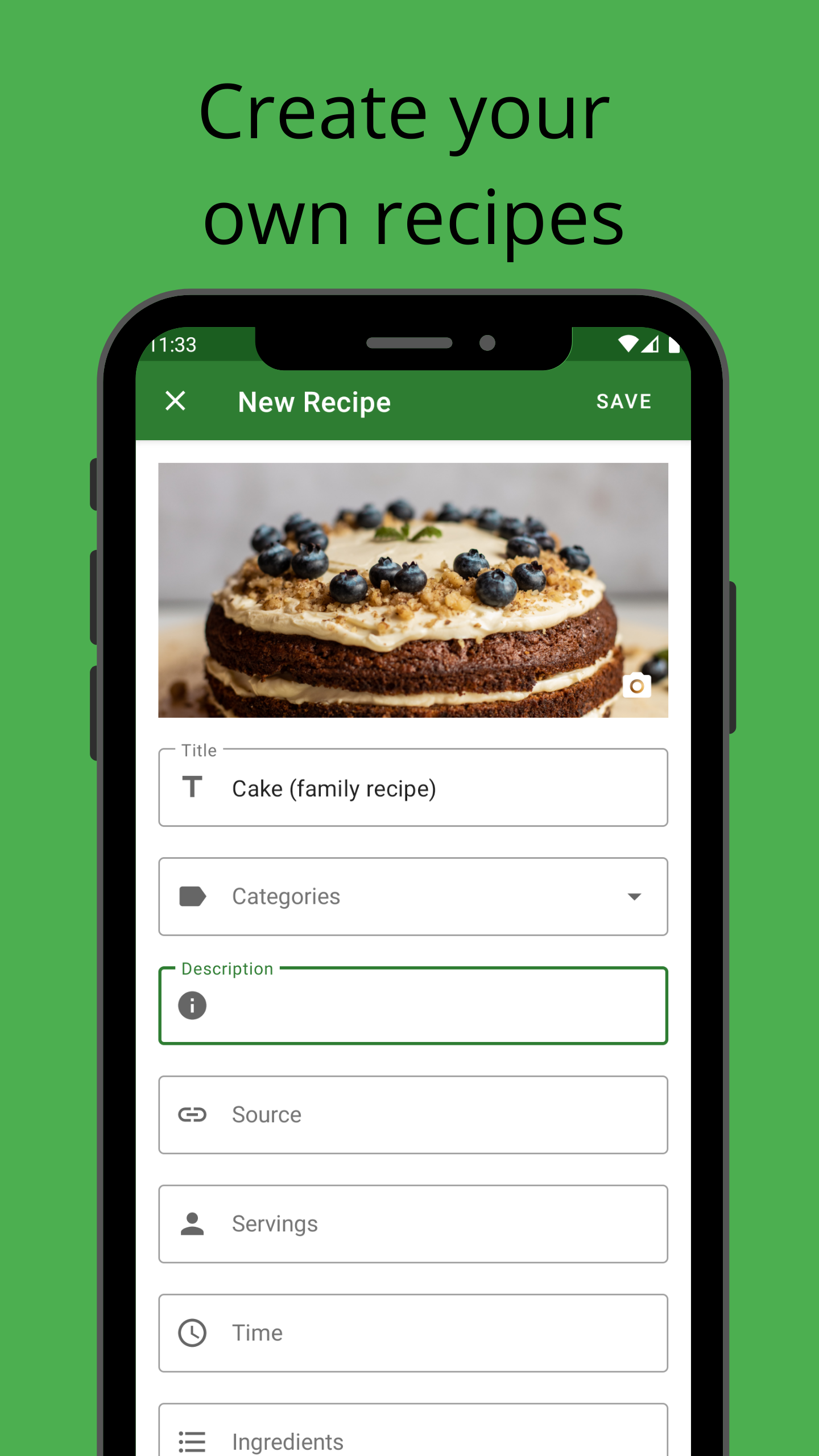 Screenshot of Broccoli: The Green Recipe App