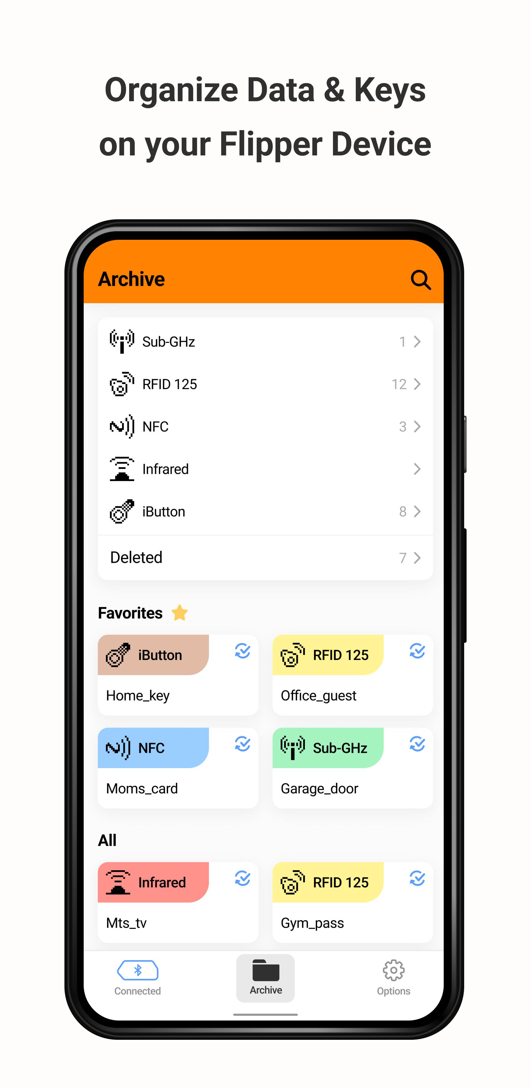 Screenshot of Flipper Mobile App