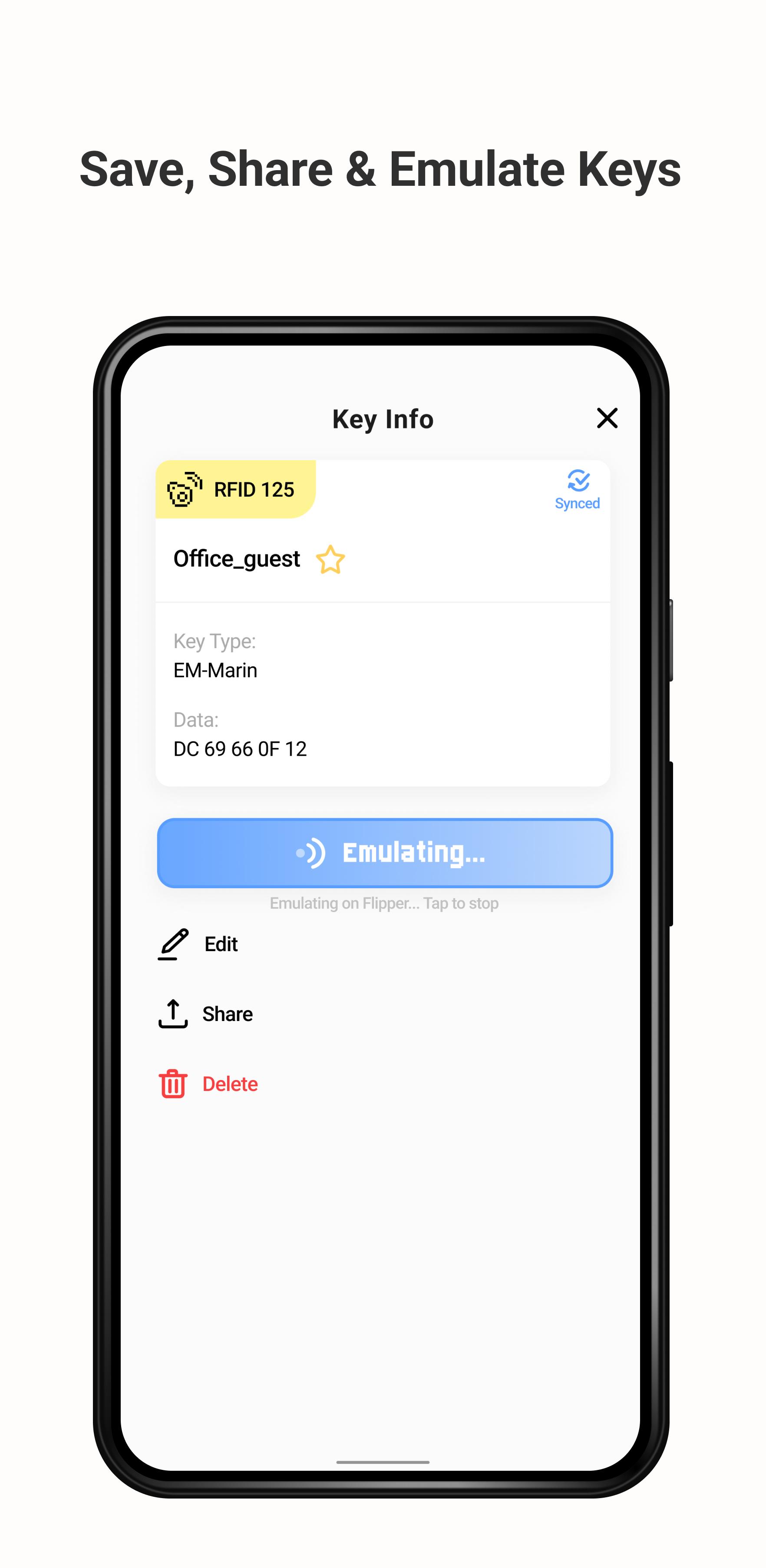 Screenshot of Flipper Mobile App