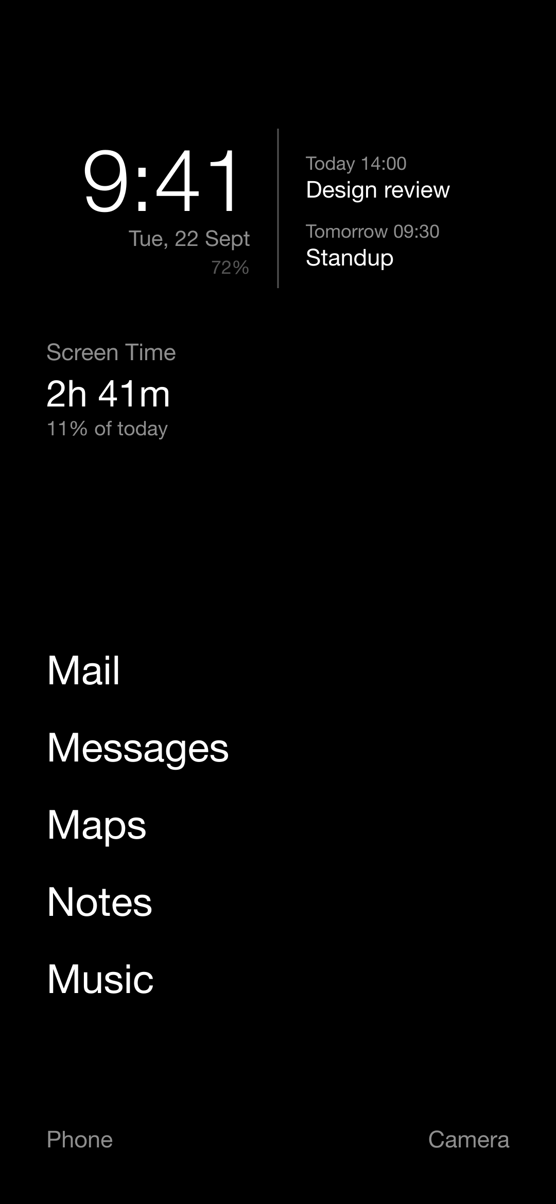Screenshot of Focus Launcher
