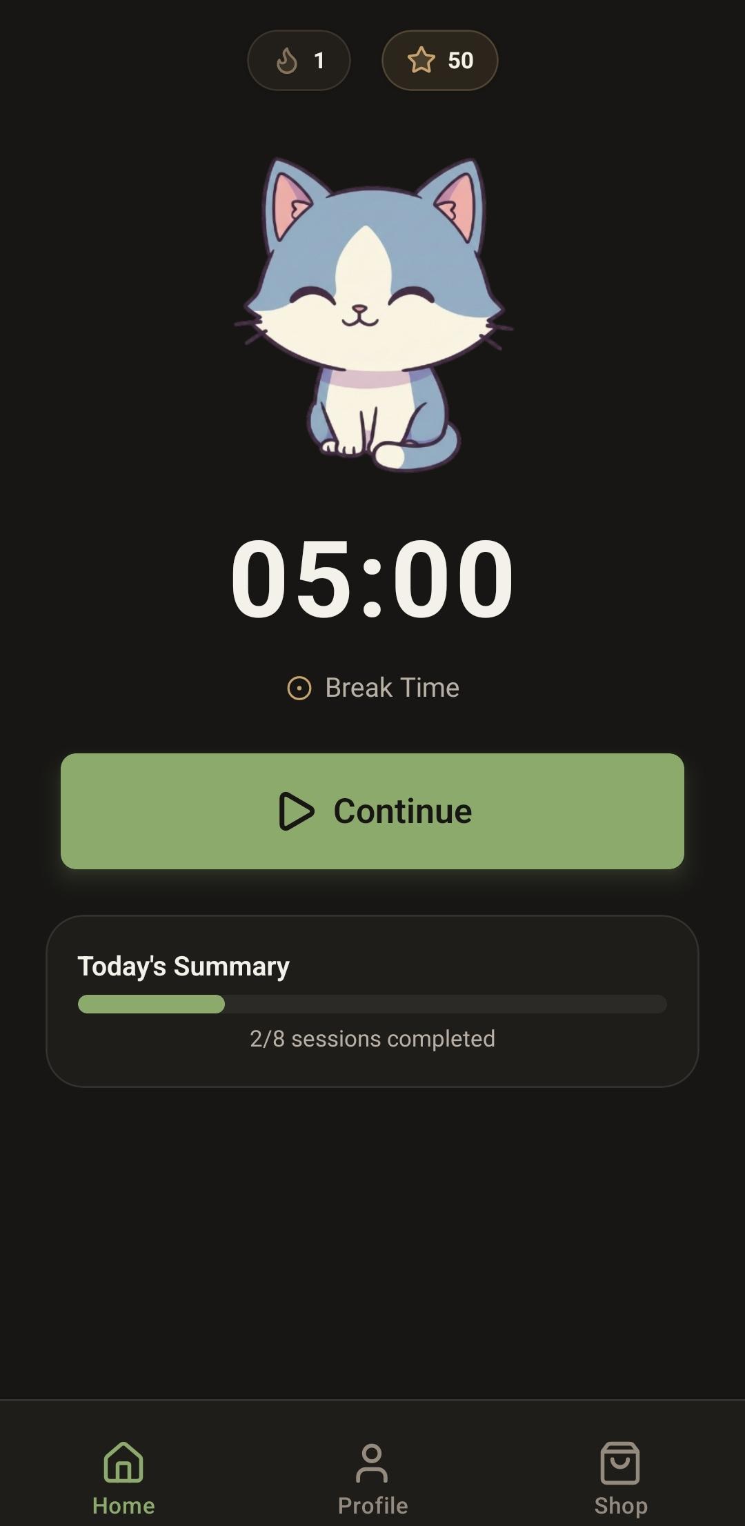 Screenshot of FocusBuddy