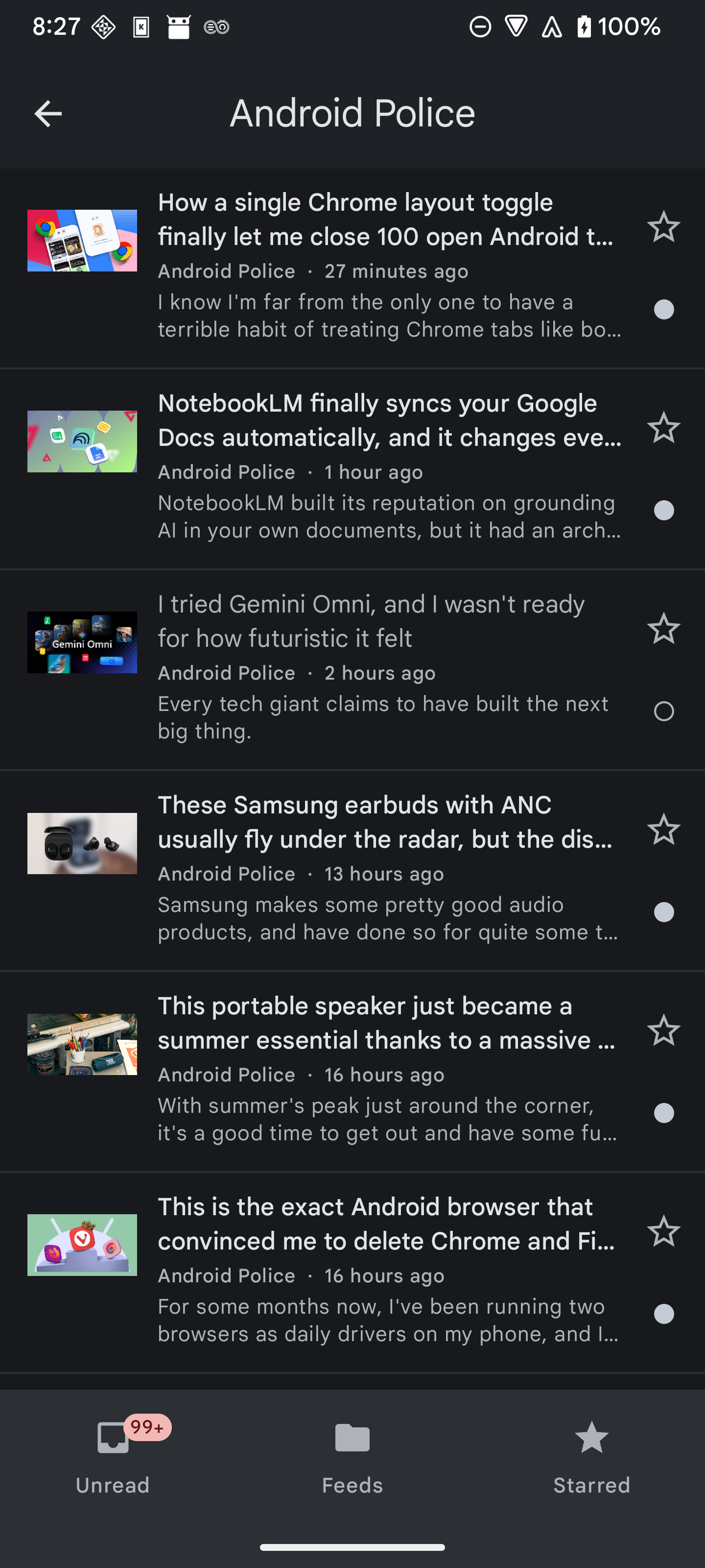 Screenshot of Folio