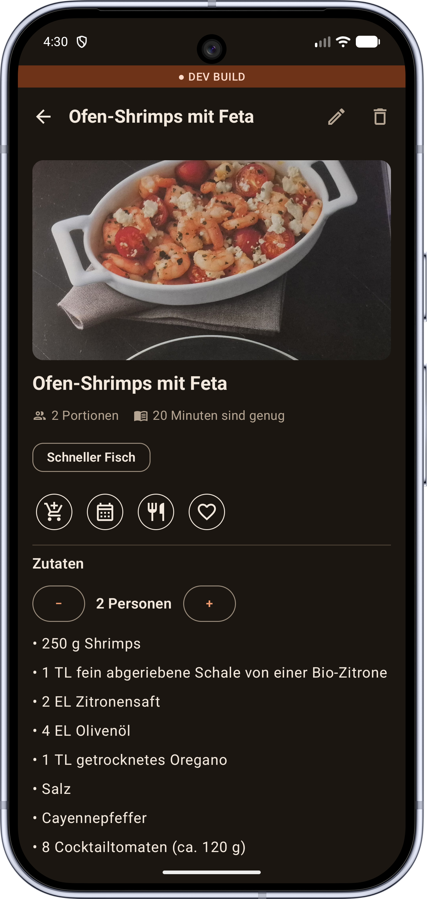 Screenshot of openCook