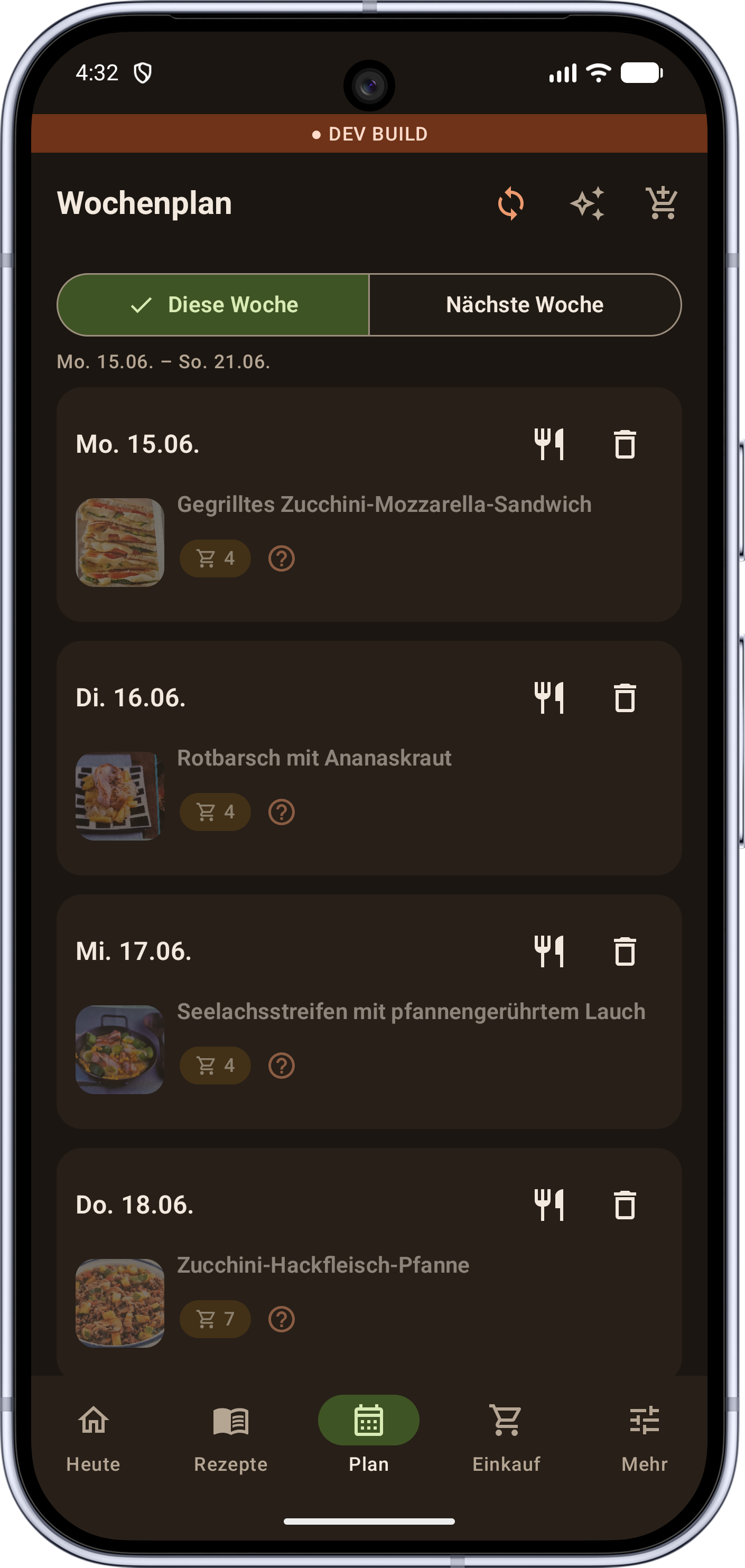 Screenshot of openCook