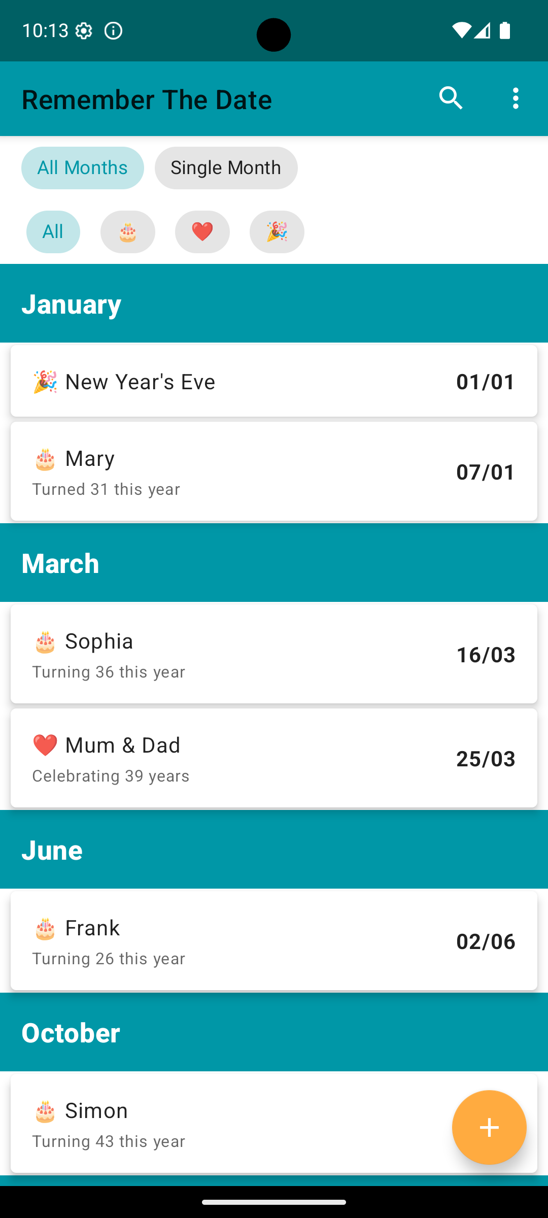 Screenshot of Date-a-base