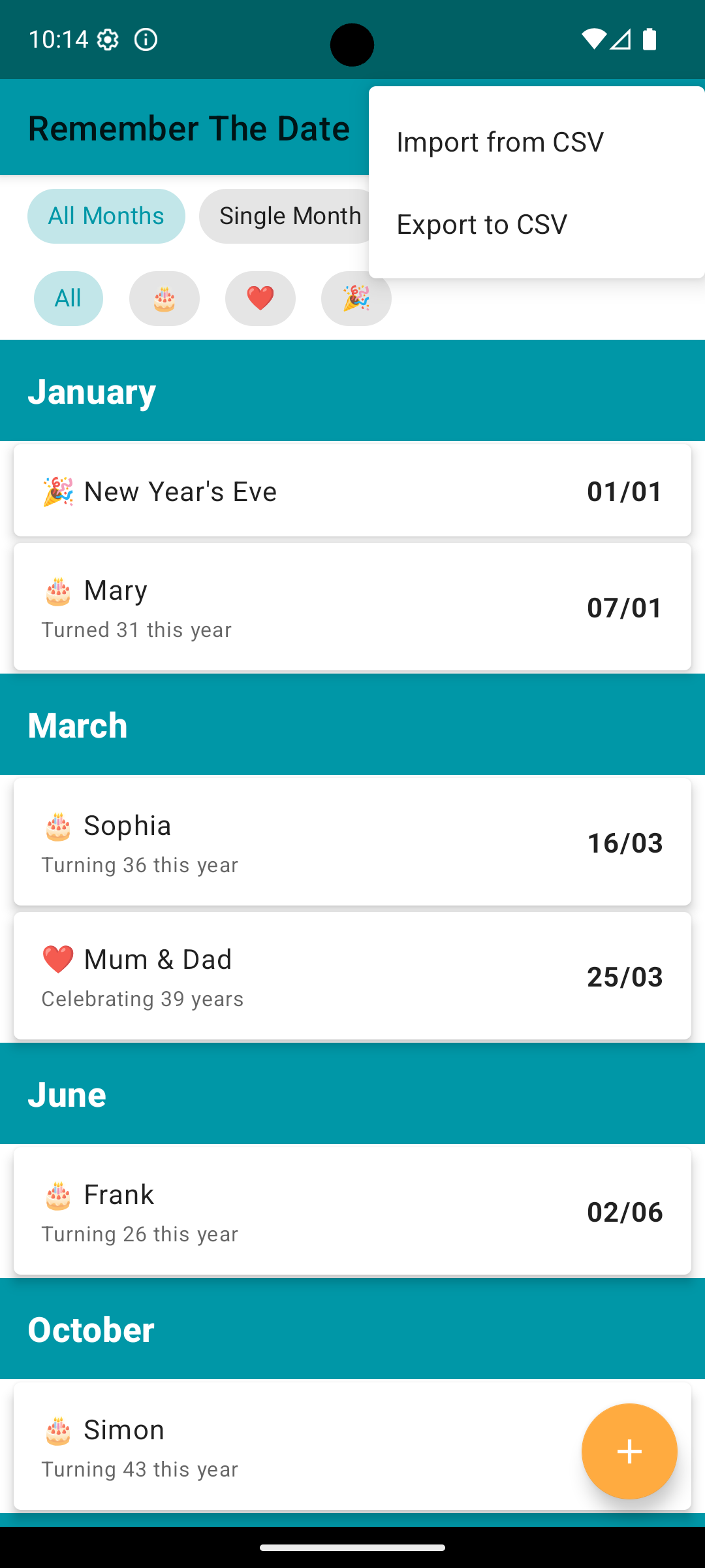 Screenshot of Date-a-base
