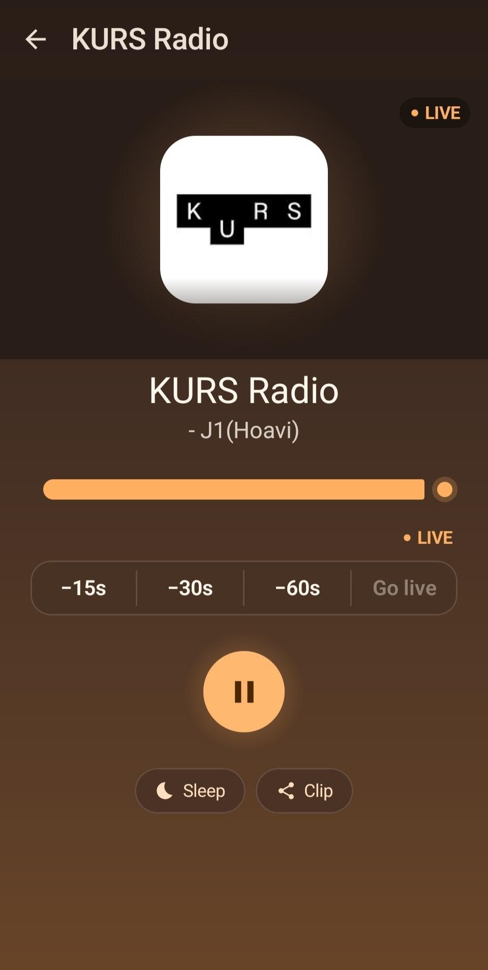 Screenshot of Freqcast
