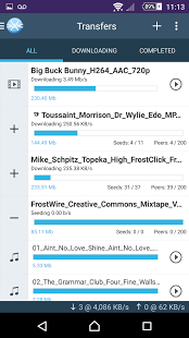 Screenshot of FrostWire