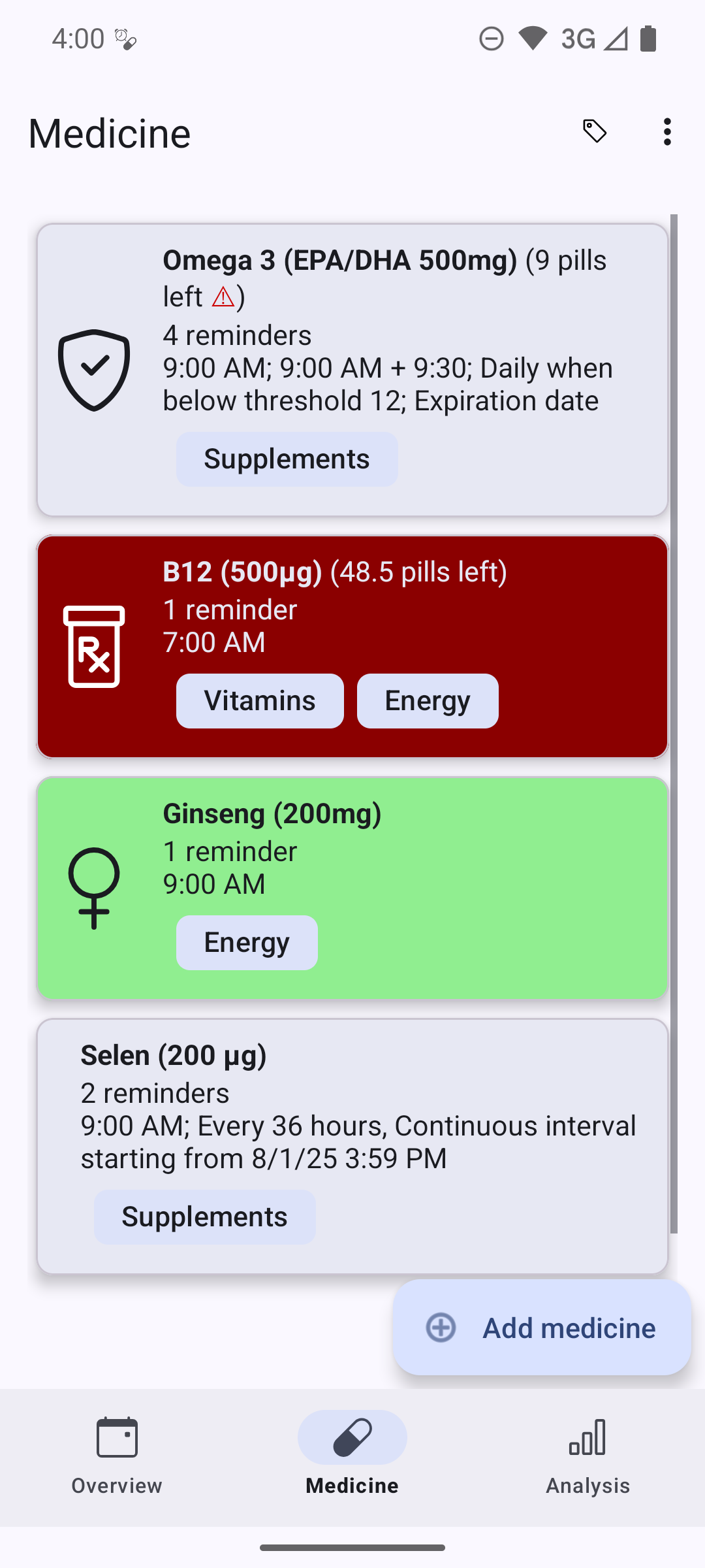 Screenshot of MedTimer: Med & Pill Reminder
