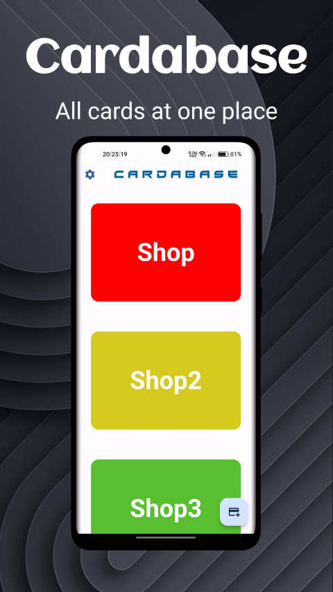 Screenshot of Cardabase