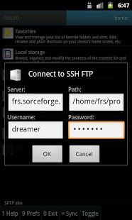 Screenshot of Ghost Commander - SFTP plugin (new)