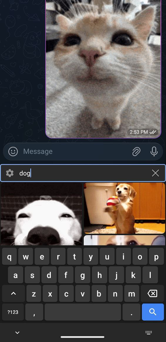 Screenshot of GifBoard