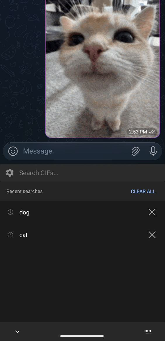 Screenshot of GifBoard