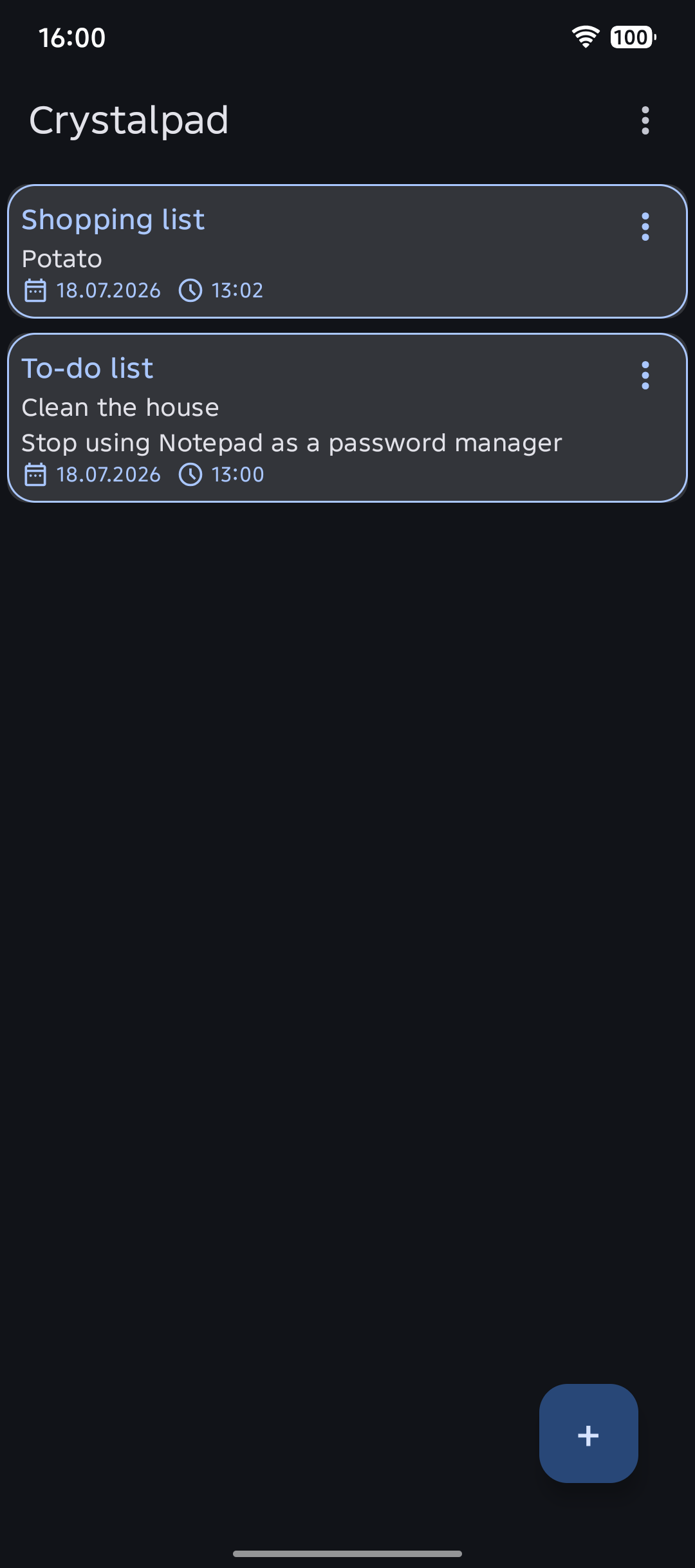 Screenshot of Crystalpad