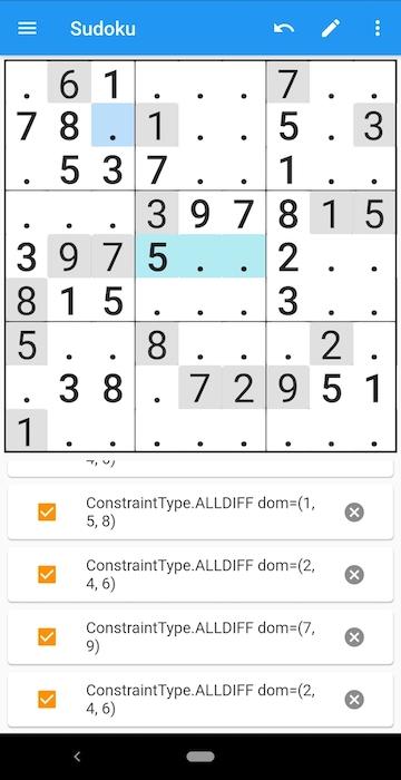 Screenshot of Sudaku - Make your rules to solve sudoku