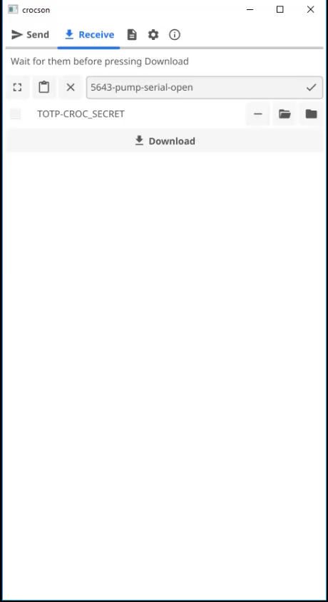 Screenshot of crocson